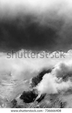 Similar – Berge/Wolken/Sonne Winter