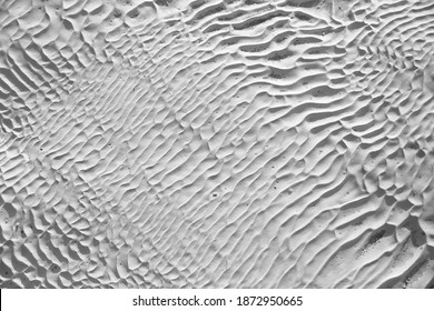 Black And White. Soft Dark Unreal Background With The Texture Of Travertine's Surface (light Calcium Carbonate Like The Patterns On The Shell).