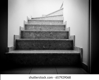 Black and white stairs
