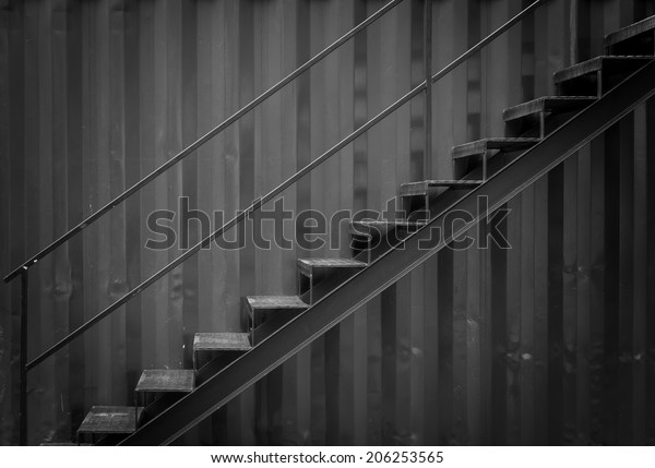 Black and white up stairs\
background