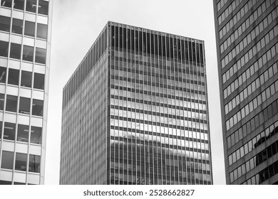 Black and white street building in Montreal Canada - Powered by Shutterstock