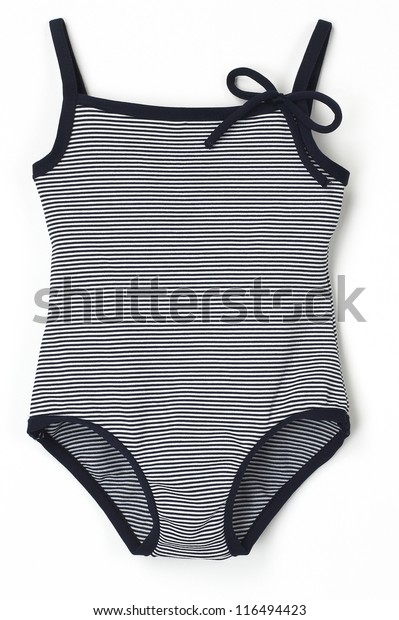 stripe swim suit