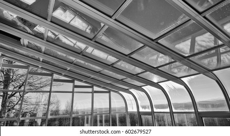 Black And White Sunroom