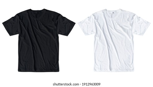 Black And White T Shirt Template, Mockup