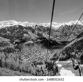 Black And White Telluride Gondola