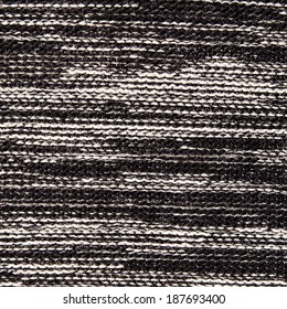 Black And White Textile Sweater Texture Background