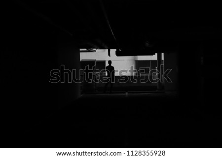 Similar – Image, Stock Photo coming up II Man Stairs