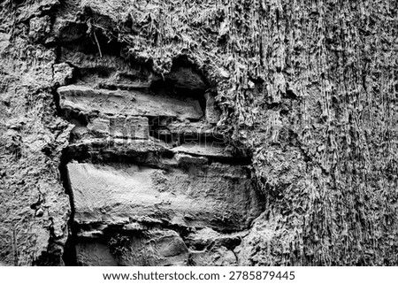 Black and white texture wall background with high contrast weathered.