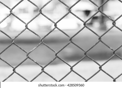 black and white Texture of wire mesh