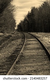 18,324 Black white train track Stock Photos, Images & Photography ...