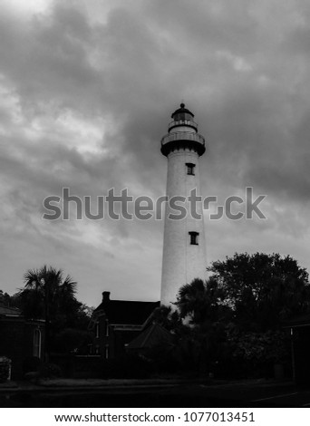 Similar – Image, Stock Photo Tree and lighthouse in Bastorf