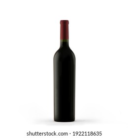 Black Wine Bottle Without Label