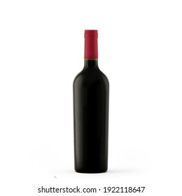 Black Wine Bottle Without Label