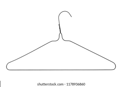 black wire clothes hangers