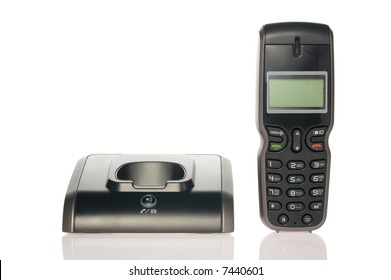 Black Wireless Phone And Docking Station