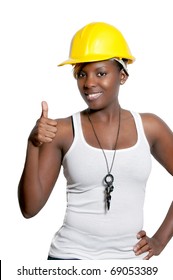 Black Woman African American Construction Worker