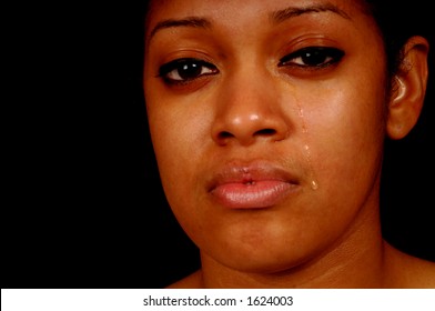 Black Woman Crying