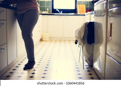 Black Woman Doing The Laundry