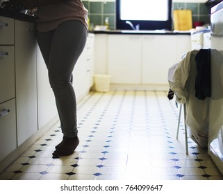 Black Woman Doing The Laundry