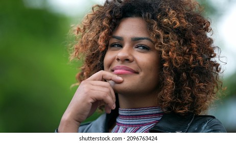 Black Woman Eureka Moment, Brazilian Person Having A Creative Idea