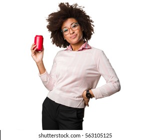 Black Woman Holding A Coke