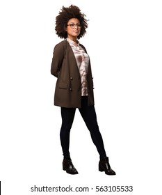 Black Woman Standing Full Body