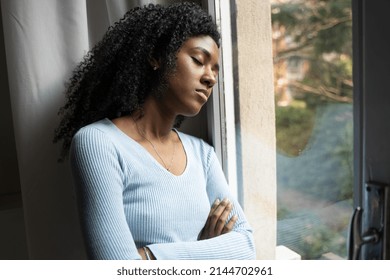 744 Looking Out Of Window Black Woman Worried Images, Stock Photos ...