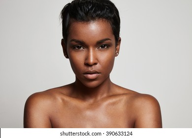 Black Woman's Portrait Closeup