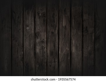 Black Wood Texture Background Coming From Natural Tree. The Wooden Panel Has A Beautiful Dark Pattern, Hardwood Floor Texture