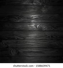 Black Wooden Texture. Black Plank Floor Background