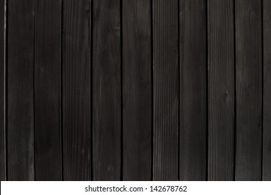 black wooden wall