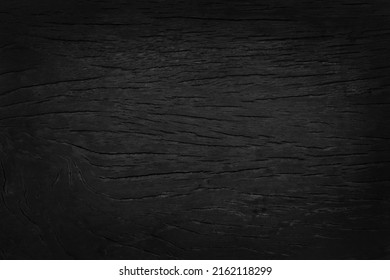 Black wooden wall background, texture of dark bark wood with old natural pattern for design art work, top view of grain timber. - Shutterstock ID 2162118299