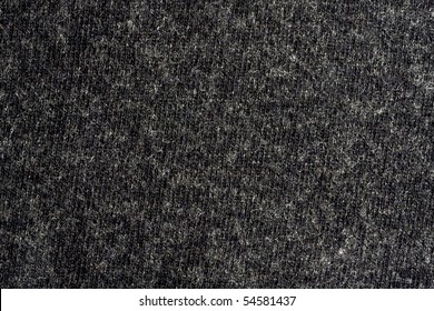 Black Wool Texture Background Closeup