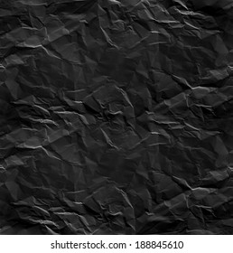 Black Wrinkled Paper