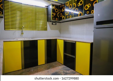 Black And Yellow Modern Kichen