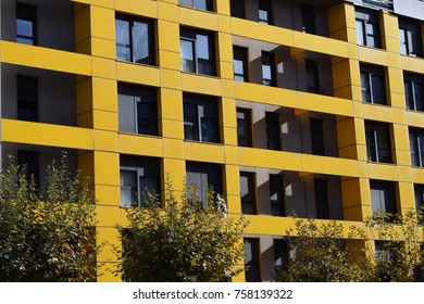 Black and yellow windows.