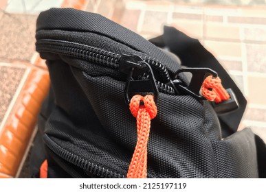 Black Zipper Bag Which Is Still Good To Wear