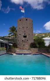 Blackbeard's tower in Charlotte Amalie on the island of St Thomas in the US Virgin Islands