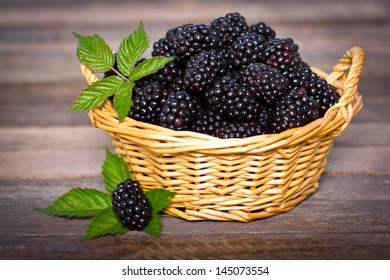 Blackberries In The Basket