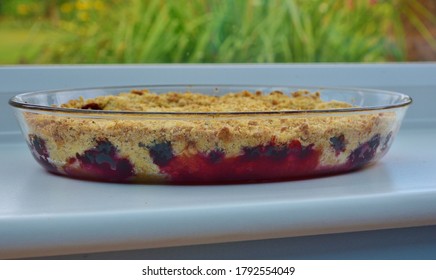 A Blackberry And Apple Crumble.