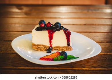 Blackberry Cake Slice