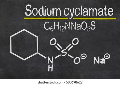 Blackboard With The Chemical Formula Of Sodium Cyclamate