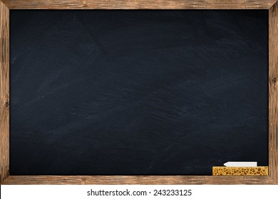 blackboard with wooden frame 