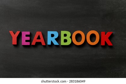 Blackboard With Yearbook