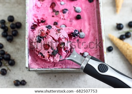 Similar – Image, Stock Photo No-churn ice cream