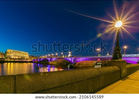 Similar – Frankfurt Bridge Magic