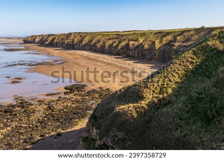 Blackhall Rocks Beach in County Durham, England, UK