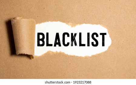 what does it mean to be blacklisted