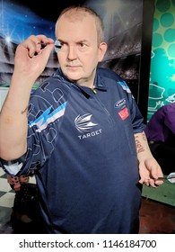 BLACKPOOL, JANUARY 14: Madame Tussauds, UK 2018. Philip Douglas Taylor - English Retired Professional Darts Player, Won 216 Professional Tournaments, Including A Record 16 World Championships.