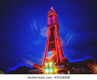 Blackpool Tower In Lights